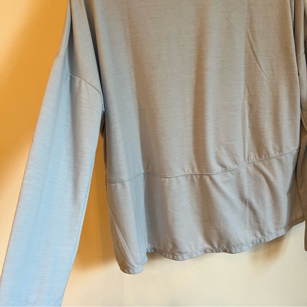 Zella Blue Long Sleeve Hi-Low Activewear T-Shirt | L - Picture 9 of 9
